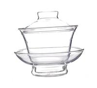 CONGARTENO Tasse à Thé Verre Épais avec Couvercle Transparent Résistance Haute Température pour Bureau et Élégant et Pratique