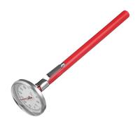 CONGARTENO Thermomètre Mécanique Automobile Rouge Forme Dhorloge Accessoire Intérieur pour Climatisation Installation Facile sans Pile pour Voiture et Maison