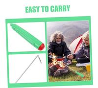 CONGARTENO Tisonnier Cheminée avec Poignée Antidérapante Outil Pratique pour Foyer Intérieur et Extérieur Crochet de Cheminée Chaleur pour Camping et Barbecue
