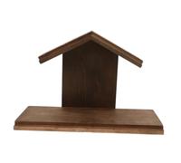 CONGARTENO Traditional Jesus Birth Scene Desk Ornament with Carved Religious Decoration Craft for Holiday Faith Display