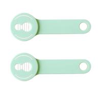 CONGARTENO Trancheuse à Haricots Multifonction en Acier Inoxydable Alimentaire, Lot de 2 Set de Pièces Vert Clair, Coupe-légumes Cuisine, Outil de Découpe Pratique pour Haricots Longs