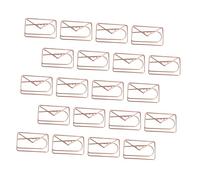 CONGARTENO Trombones Décoratifs D’enveloppe Cœur, 20 Pièces, Clips Délicats de Bureau en Métal Rose Doré, Accessoires pour Organiser Enveloppes, Documents et Marque-pages, Usage Scolaire