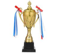 CONGARTENO Trophée Métal Grand Format pour Compétition Sportive Décoration de Trophée pour Champion Prix de Victoire pour Fête et Récompense Polyvalente