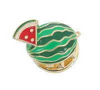 CONGARTENO Watermelon Brooch Pin Compact And Summer Beach Pins For Women Cute Fruit Safety Lapel Badge For Clothing Backpacks Jackets