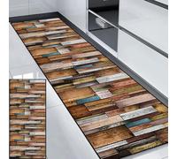 CONGCLI Carpette pour Couloir et Salon 64 x 130 cm Durable - Long - Antidérapant Lavable Style Vintage Absorbant Tapis Salle de Bain pour Cuisine Couloir Passage Chambre, C