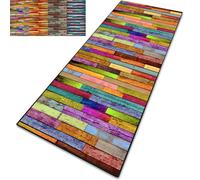 CONGCLI Tapis Couloir Long Moderne 50 x 130 cm Antidérapant, Couleur Unie, Élégant, Lavable, Doux, Absorbant Tapis Cuisine, Couloir pour Salon Chambre Personnalisable, D