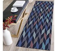 CONGCLI Tapis Couloir Long Moderne 52 x 115 cm Antidérapant, Couleur Unie, Élégant, Lavable, Doux, Absorbant Surface Tapis de Couloir pour Cuisine, Buanderie, Entrée, A