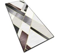 CONGCLI Tapis Couloir Long Moderne 70 x 390 cm Antidérapant, Couleur Unie, Élégant, Lavable, Doux, Absorbant Tapi Cuisin Antiderapant pour Cuisine, Couloir, Passage, Entrée, C