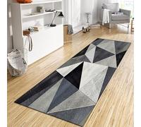 CONGCLI Tapis Couloir Long Moderne 90 x 200 cm Antidérapant, Couleur Unie, Élégant, Lavable, Doux, Absorbant Tapis de Passage Couloir pour Salon Chambre Personnalisable, A