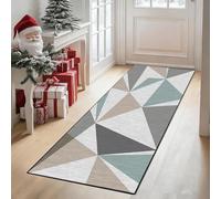 CONGCLI Tapis de Cuisine 3D Antidérapant 90 x 260 cm Antidérapant, Couleur Unie, Élégant, Lavable, Doux, Absorbant Doux Vintage Descente pour Cuisine Couloir Passage Chambre, D