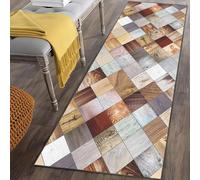 CONGCLI Tapis de Cuisine Antidérapant 66 x 150 cm Antidérapant, Couleur Unie, Élégant, Lavable, Doux, Absorbant Doux Vintage Descente pour Cuisine, Buanderie, Entrée, Couloir, A