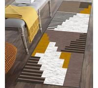 CONGCLI Tapis de Cuisine Antidérapant 70 x 245 cm Antidérapant, Couleur Unie, Élégant, Lavable, Doux, Absorbant Tapis Cuisine, Couloir pour Salon Chambre Personnalisable, C