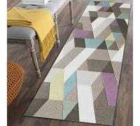 CONGCLI Tapis de Cuisine Antidérapant 86 x 205 cm Antidérapant, Couleur Unie, Élégant, Lavable, Doux, Absorbant Doux Vintage Descente pour Cuisine, Buanderie, Entrée, Couloir, B