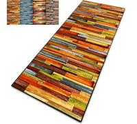 CONGCLI Tapis de Cuisine Antidérapant 95 x 250 cm Durable - Long - Antidérapant Lavable Style Vintage Absorbant Tapis de Cuisine Runner pour Salon Chambre Personnalisable, D