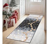 CONGCLI Tapis Long Couloir Tapis de Passage 60 x 110 cm Antidérapant, Couleur Unie, Élégant, Lavable, Doux, Absorbant Salle de Bain pour Cuisine, Buanderie, Entrée, Couloir, A