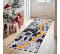 CONGCLI Tapis Long Couloir Tapis de Passage 75 x 100 cm Antidérapant, Couleur Unie, Élégant, Lavable, Doux, Absorbant Salle de Bain pour Cuisine, Buanderie, Entrée, Couloir, C