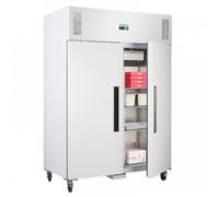 Congélateur 1200 Litres PRO 2 portes battantes, blanc, sur roulettes, 700 W, 220 V - MONO