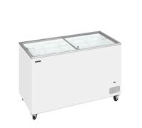 Congélateur coffre 350 L Crème Glacée Couvercles Coulissants Vitrés Plats IC401SC - TEFCOLD