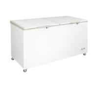 Congélateur Coffre 650L - Double Porte - -18°C - R290 - Roulettes - Serrure - Grande Capacité