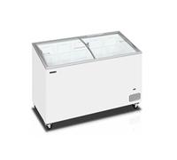 Congélateur coffre avec couvercles coulissants vitrés bombés TEFCOLD https://www.fnac.com/mp49975396/Congelateur-de-Creme-Glacee-IC400SCEB-TEFCOLD/w-4?oref=580c294e-7a2b-9982-fe33-8438d8dac44f