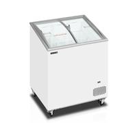 Congélateur coffre de crème glacée avec couvercles coulissants vitrés bombés 157 L - Tefcold