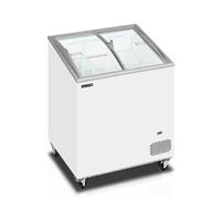 Congélateur coffre de crème glacée avec couvercles coulissants vitrés bombés 157 L - Tefcold