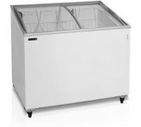 Congélateur coffre de Crème Glacée avec couvercles coulissants vitrés bombés 230 L TEFCOLD