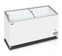 Congélateur coffre de crème glacée avec couvercles coulissants vitrés bombés 398 L TEFCOLD https://www.fnac.com/mp48138632/Congelateur-de-Creme-Glacee-IC500SCEB-TEFCOLD-R290Acier427/w-4?oref=4e655c58-2d70-1674-5bfe-d707604cf645