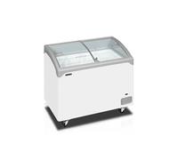 Congélateur coffre de Crème Glacée élégant avec couvercles coulissants vitrés bombés 218 L