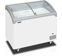 Congélateur coffre de Crème Glacée élégant avec couvercles coulissants vitrés bombés 218 L TEFCOLD
