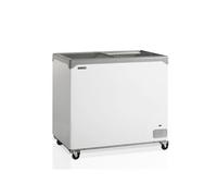 Congélateur coffre de crème glacée élégant avec couvercles coulissants vitrés plats 218 L