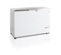 Tefcold Congélateur coffre FR405S SL Couvercle en acier inoxydable 377 litres G