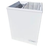 Congélateur Coffre 97L - Vitre Plate - Température -18°C - Isolation 70 mm - Compact et Écoénergétique - 1 Panier Inclus