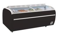 Congélateur de supermarché noir TWIN 220B-F - Tefcold