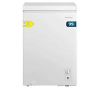 Cecotec Congélateur Coffre 99L Bolero CoolMarket Chest 99M White D. Panier, Contrôle Mécanique LED, UltraContact D-Cool, Double Fonction, Porte ZeroG (80º-30º), Congélation Rapide, Compact