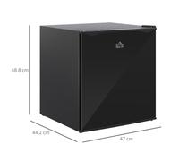 Congélateur Mini HOMCOM 35L Puissance 161W Contrôle Température 5 Niveaux -14C à -24C Idéal pour Espaces Restreints