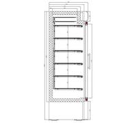 Congélateur porte vitrée 578 Litres