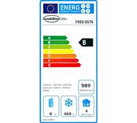 Congélateur Professionnel 555 Litres - Blanc - Combisteel - R600aBlanc acier peint1 PortePleine