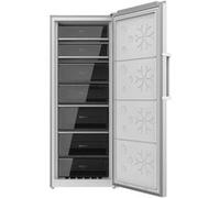 Congélateur Vertical CECOTEC Bolero CoolMarket UF 380 Inox 380 L 1950 W Classe D Inverter Plus Total No Frost Porte Écran Convertible Réfrigérateur Multi Airflow