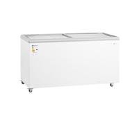 Royal Catering RCFGDF-450 Congélateur 450 l avec portes en verre verrouillables Grand format