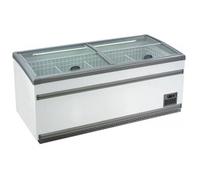 Congélateur Vitré - COMBISTEEL - 530 L - Blanc - Vertical - Idéal pour Supermarché