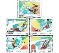 Congo (Brazzaville) 1357-1361 (complète.Edition.) Neuf avec Gomme Originale ** MNH 1993 Football-WM 1994 (Timbres pour Les collectionneurs) Football