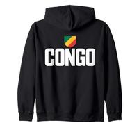 Congo Brazzaville Congolais Congolaise Drapeau Pays Sweat à Capuche