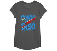 Congo Na Biso Graffiti - Fierté RDC Kinshasa T-Shirt, Fille, Asphalte, S
