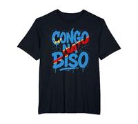 Congo Na Biso Graffiti - Fierté RDC Kinshasa T-Shirt, Homme Grandes Tailles, Noir, 6X Tall