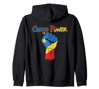 Congo Power Poing Levé - Fierté RDC Kinshasa Sweat à Capuche