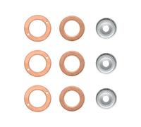 Congparts 1584153622 Kit de 9 joints thermiques pour joint d'injecteur de cylindre 19077-53650 compatible avec moteur Kubota D1105 D1302 D1305 D1402 D1403 D1403E D1403ME D1462 V2003 V2003 V2003 2003E