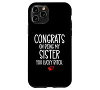 Congrats on Being My Sister You Lucky Big Sister Little Sis Coque pour iPhone 11 Pro