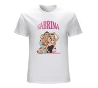 CONGRATULATE Sabrina Carpenter Mens White T-Shirt XXL