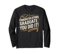 Congratulations Graduate Proud Family Matching Graduation Manche Longue